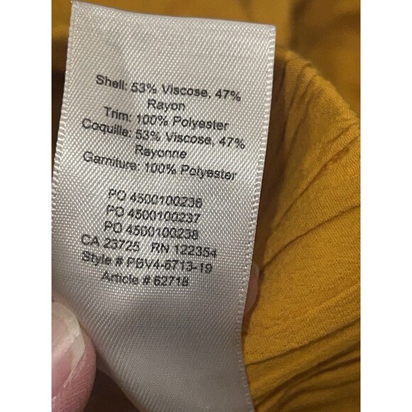 Aritzia Wilfred Faun High Waist Wide Leg Ankle Pants Arizona Yellow Small S - Picture 6 of 6